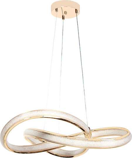 Keskor Ceiling Light Gold LED 59x59x16cm