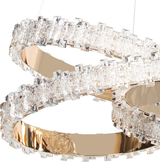 Keskor Ceiling Light Gold LED 50x50x15cm