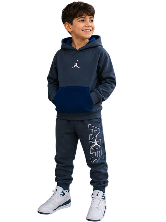 Fleece Kinder-Sweatshirt mit Kapuze Marineblau Jdb Play Your Way