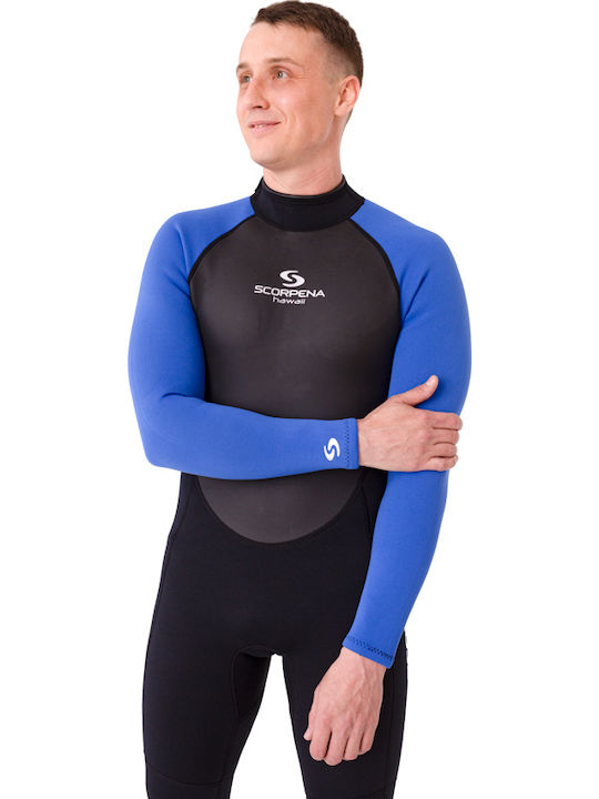 Scorpena Hawaii Jumpsuit Wetsuit Light Blue 3mm