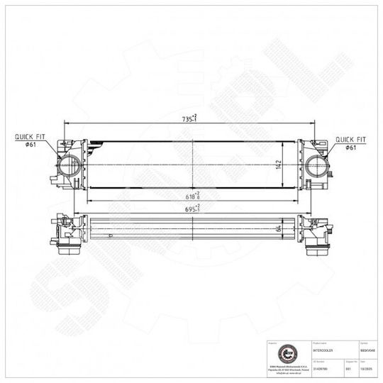 Radiator Aer Supraalimentare Volvo Xc40 31439780