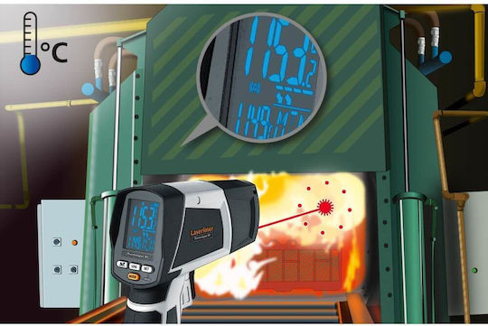Laserliner Thermospot Infrarot- und Laserthermometer Für Temperaturen Bis 1500°C Mit Verhältnis von Abstand zum Ziel 50:1
