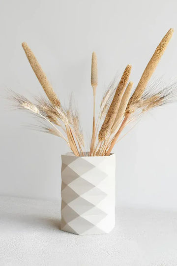 SteweHome Vază Decorativă Ecru 10x7xÎ11cm