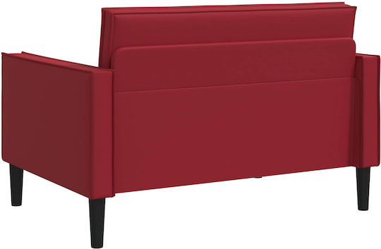 Polițronă Relaxează-Te Din Piele Ecologică Burgundă 130x84x91cm