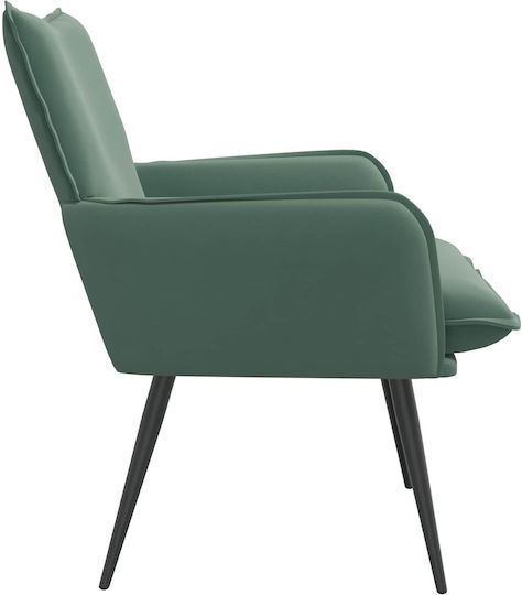 Relax Velvet Armchair Light Blue 70x73x83cm