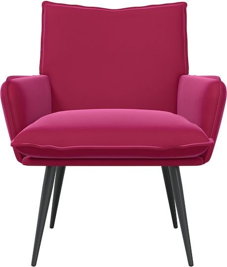 Scaun De Relax Velur Roșu 70x73x83cm
