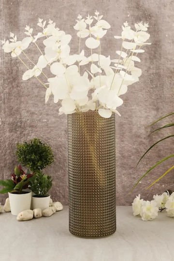 SteweHome SteweHome Dekorative Kristall Vase Grau Y30cm