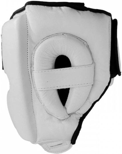 Olympus Sport Boxhelme Für Erwachsene Offenes Gesicht Leder Weiß