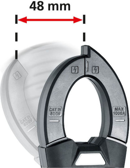 Laserliner Laserliner Digital Klemmmessgerät LL-083.043A Maximale Maulöffnung 40mm