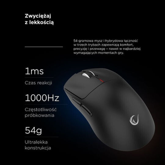 Rampage Kabellose Gaming Maus 24000 DPI Schwarz