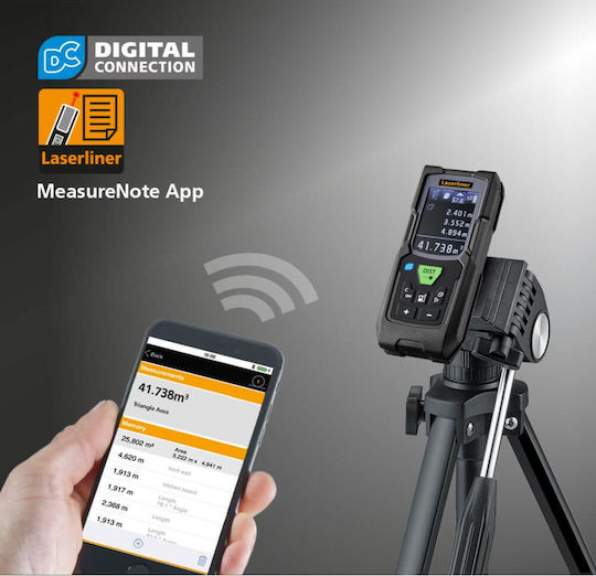 Laserliner Laser Entfernungsmesser LaserRange-Master Gi8 Pro mit Messbereich 0,05m-80m