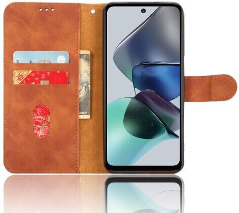Wallet Leather Brown (Moto G23)