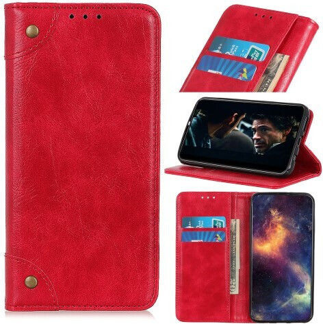 Стойка за поддръжка Портмоне Изкуствена кожа Червен (Nokia 8.3)