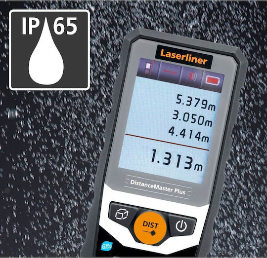 Laserliner Laser Entfernungsmesser DistanceMaster Plus 80 Bluetooth mit Messbereich 0,1m-80m