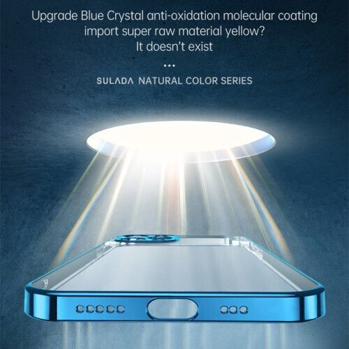 Sulada Umschlag Rückseite Silikon Transparent (iPhone 13 Pro Max - Apple) 101128752D
