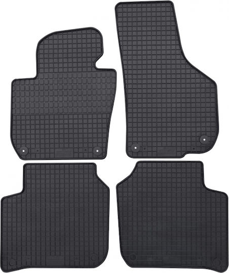 Rubber Car Mats Skoda Superb II 2008-2015 Set Front and Back 4 Pieces Petex Pt-23210