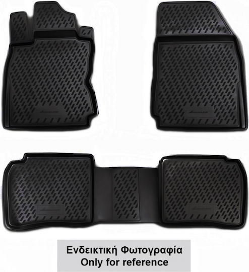Novline Предни Килими За Кола 2 Бр Тип Car Mats За Ford Transit 2006-2014 Черни