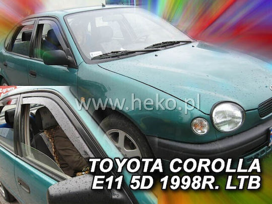 Heko Satz Windabweiser Vordere Dark Fime für Toyota Korolla 2Stück