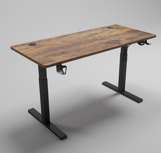 Ηλεκτρικό Γραφείο Gaming με Ρυθμιζόμενο Ύψος 120x60x116εκ. Μαύρο - Καφέ Ηλεκτρικό Γραφείο Gaming με Ρυθμιζόμενο Ύψος 120x60x116εκ. Μαύρο - Καφέ