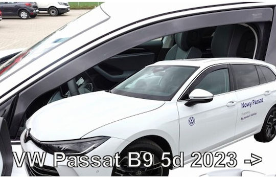 Heko Set of Windbreakers Front Car Open Fime for Volkswagen Passat B9 5D 2023+ 2pcs