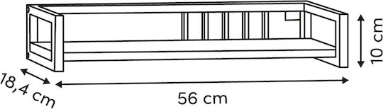 Ράφι Μοριοσανίδα 56x18.4x10εκ.
