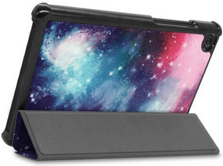 Tri-Fold Flip Cover Galaxy Pattern (Lenovo Tab M8 8")