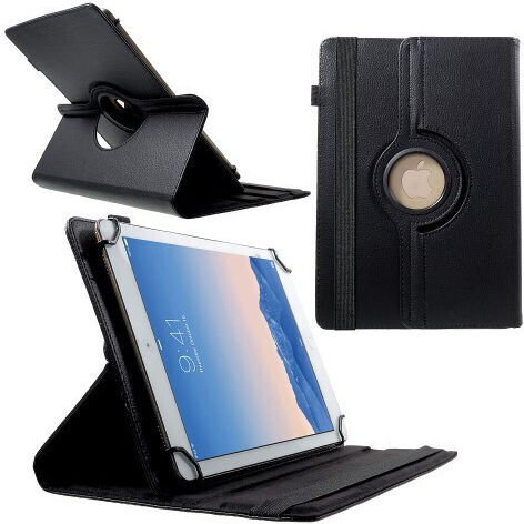 Husă Flip Cover Rotativă Neagră Universal 9-10"