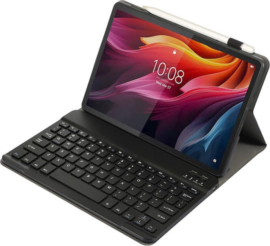 Свалящ се Флип капак с Клавиатура Черен (Lenovo Tab K11 Plus) 6.13