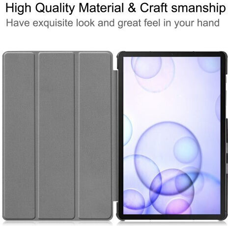 Flip Cover Δερμάτινη Λευκή (Galaxy Tab S6 10.5)