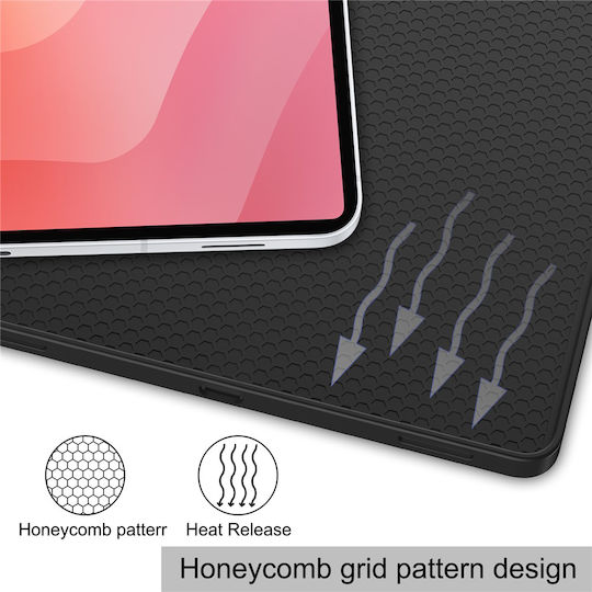 Techsuit Flex Trifold Stifthalter Samsung Galaxy Tab S12 Plus Rosa