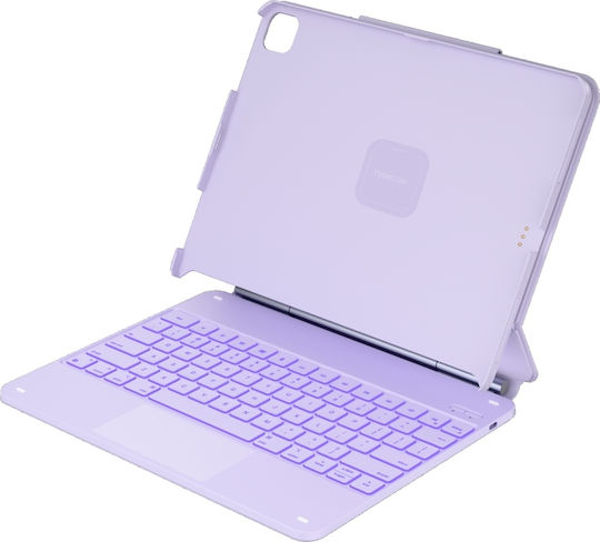 Typecase Case Edge + Tastatur iPad Air 13 2024/2025 Hell Lila Kb206-129-e-lpulch-lpu-b-us-v5
