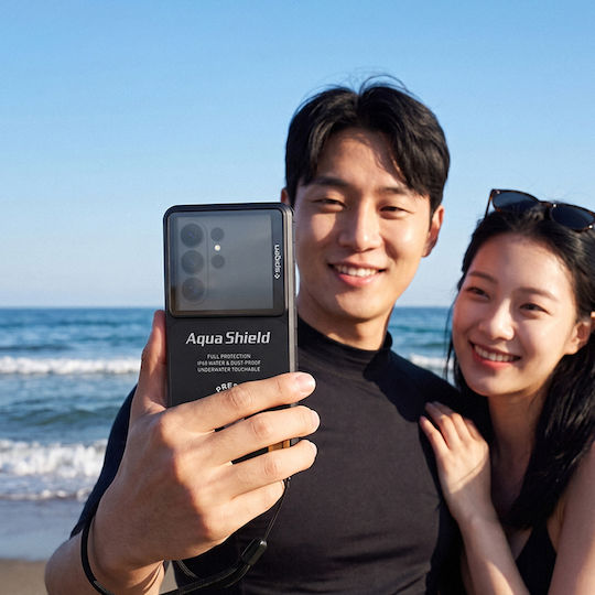 Spigen Aqua Shield A604 Wasserdichtes Gehäuse bis 6.9 Schwarz ACS11675
