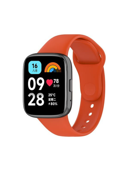 Λουράκι Σιλικόνης Πορτοκαλί (Redmi Watch 3 Active)