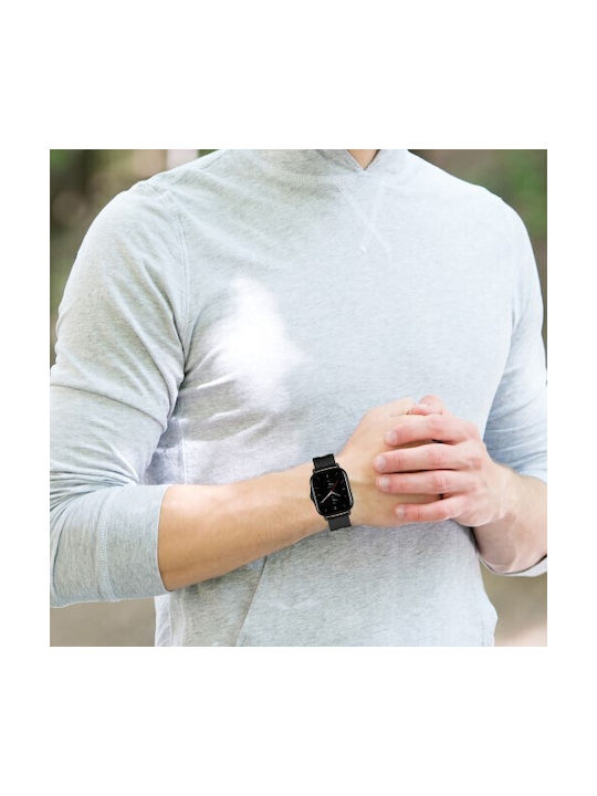 Каишка Силикон Черен (Amazfit GTS 2 / GTS 2 Mini / GTS 2e - Амазфит GTS 2 / GTS 2 Mini / GTS 2e)