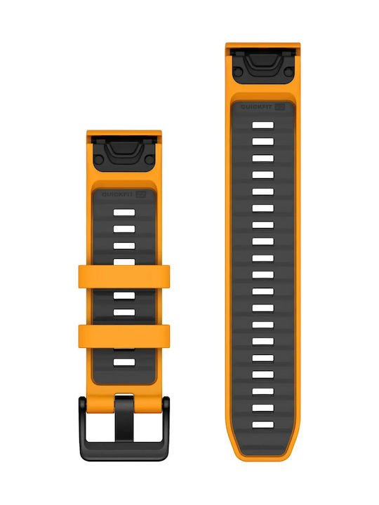 Garmin Quickfit 22 Spark Orange Graphite Силиконова Каишка