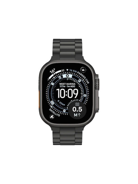 Spigen Кайшка Неръждаема Стомана Черна (Apple Watch 4/5/6/7/8/9/10/se/se 2/ultra/ultra 2/ultra 3)