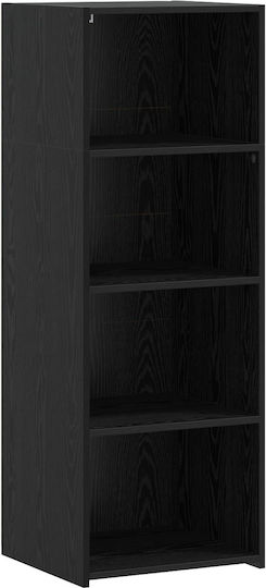 Highboard Hängeschrank fürs Wohnzimmer aus Spanplatte in Schwarz und Eiche 45x41x124 cm