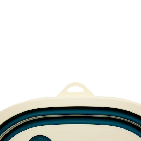 5Five Folding Cleaning Bucket 40x31.5x14.5cm Capacity 8lt Blue