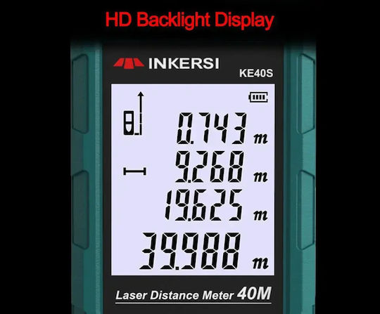 GVDA Măsurător Laser INKERSI KE100 cu Capacitate de Măsurare 100m