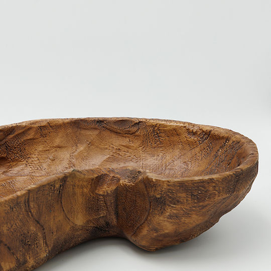 Eurolamp Dekorative Platte Hölzernes Braune 63x22x9cm