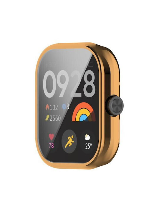 Electroplating Silicone Case in Gold color for Xiaomi Redmi Watch 4