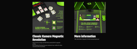 Redragon Kumara K552BG-RGB-M Gaming Πληκτρολόγιο Tenkeyless με Μεμβράνης διακόπτες και RGB φωτισμό (Αγγλικό US)