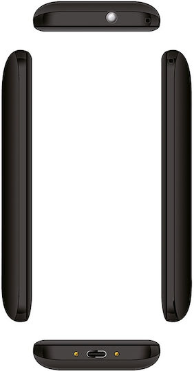Kruger & Matz Simple 923 4G Dual SIM Κινητό με Μεγάλα Κουμπιά (Αγγλικό Μενού) Μαύρο