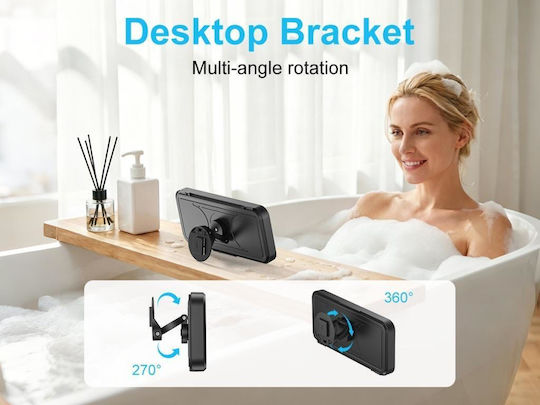 XO F80 Водоустойчива стойка за мобилен телефон за душ Bluetooth високоговорител