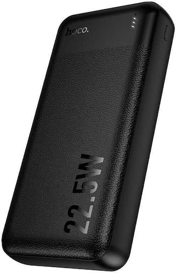 Hoco J159A Essence Power Bank 20000mAh 20W με 2 Θύρες USB-A και Θύρα USB-C Power Delivery Μαύρο