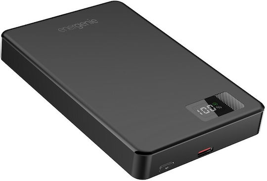 Gembird PB10-WPC15M-LCD-01 MagSafe Power Bank 10000mAh 15W mit USB-C Ausgangsanschlüsse Schnellladung Schwarz