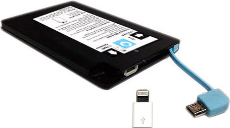 GRAB N GO Power Bank 2600mAh mit USB-A Anschluss Schwarz