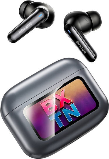 Buxton BTW9600 In-Ear Bluetooth Kopfhörer mit Schweißbeständigkeit und Ladekoffer Graphit