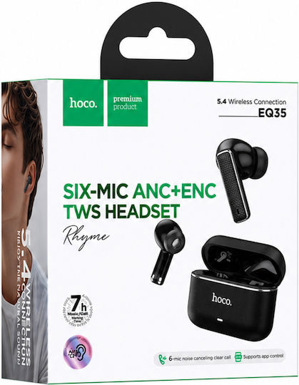 Hoco EQ35 In-Ear Bluetooth Kopfhörer mit Ladekoffer Schwarze