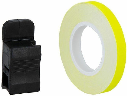 Oxford Wheel Stripes Flo Yellow & Appl 7mmx6m